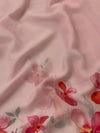 Chiffon Floral Print Saree Light-Pink In Colour