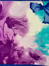 Crepe Floral Print Saree In Multi-Colour