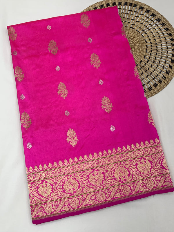 Banarasi Saree with Golden Zari Weave