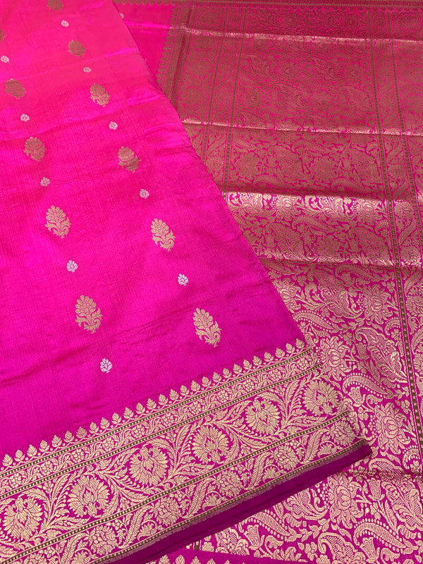 Banarasi Saree with Golden Zari Weave