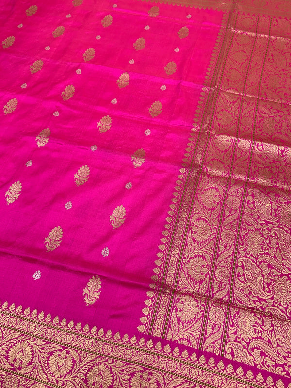 Banarasi Saree with Golden Zari Weave