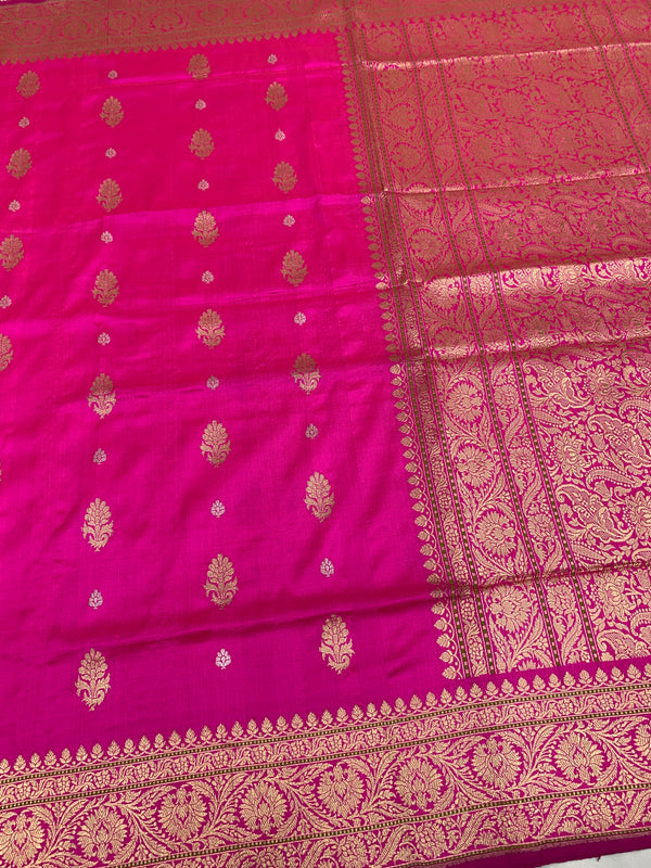 Banarasi Saree with Golden Zari Weave