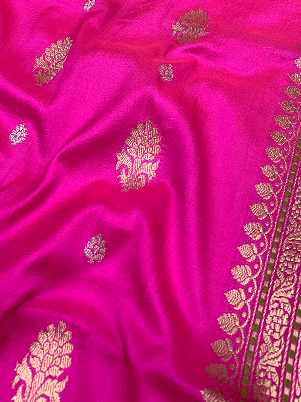 Banarasi Saree with Golden Zari Weave
