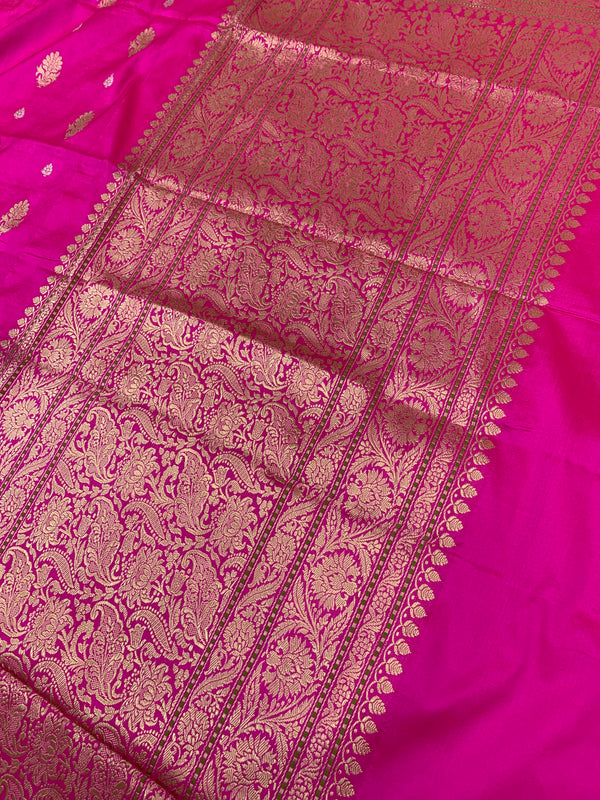 Banarasi Saree with Golden Zari Weave