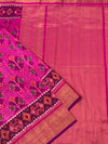Kanjeevaram Ikat Saree Rani-Pink In Colour