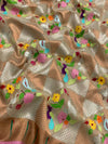 Tissue Zari Kota Saree Cream In Color