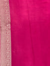 Georgette Banarasi Saree In Multi-Color