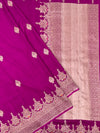 Mashru Silk Saree Magenta-Pink In Colour