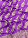 Mashru Silk Saree Lilac In Colour