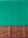 Chanderi Kora Saree Sea-Green In Colour