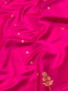 Chanderi Silk Saree Pink In Colour