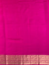 Chanderi Silk Saree Rani-Pink In Colour