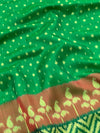 Rajkot Patola Saree Green In Color