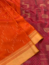 Soft Silk Saree Orange In Colour