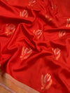 Soft Silk Saree Red In Colour