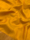 Soft Silk Saree Mustard-Yellow In Colour