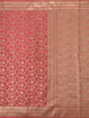 Banarasi Silk Saree Peach In Colour
