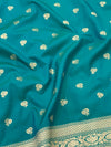 Banarasi Silk Saree Rama-Green In Colour