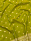 Banarasi Silk Saree GreenIn Colour