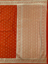 Banarasi Silk Saree Orange In Colour