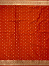 Banarasi Silk Saree Orange In Colour