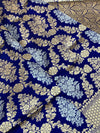 Banarasi Kadwa Weave Silk Saree Blue In Colour