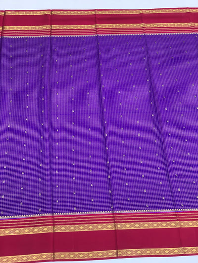 Mysore Silk Saree Violet In Colour