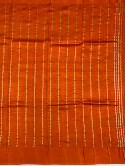 Chanderi Silk Saree Peach In Colour