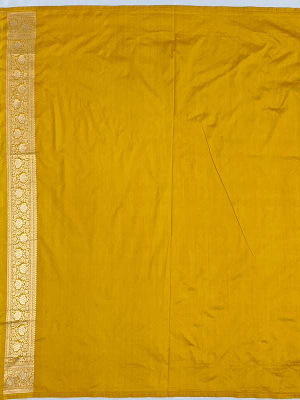 Banarasi Silk Saree Mustard In Colour