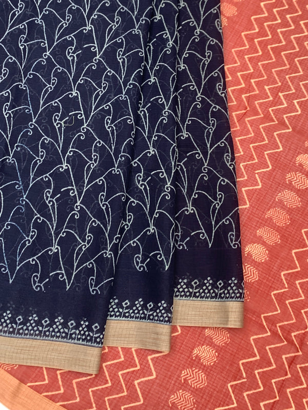 The Timeless Charm of Cotton Kota Blue Saree