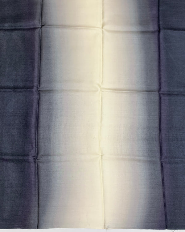 Tussore Printed Saree Elephant-Grey In Colour