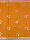 Zari Kota Saree Orange In Color
