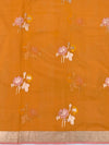 Zari Kota Saree Orange In Color
