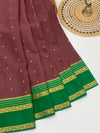 Mysore Silk Saree Wine In Colour