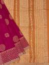 Elegant Pink Digital Floral Printed Kota Cotton Saree