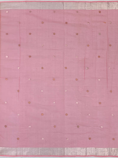 Zari Kota Saree Orange In Color