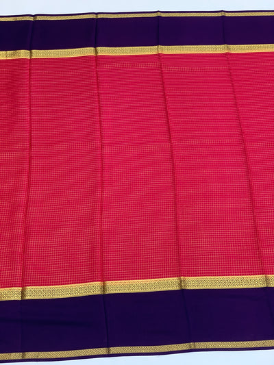 Mysore Silk Saree Pink In Colour