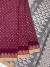 Elegant Hand-Block Printed Cotton Kota Saree