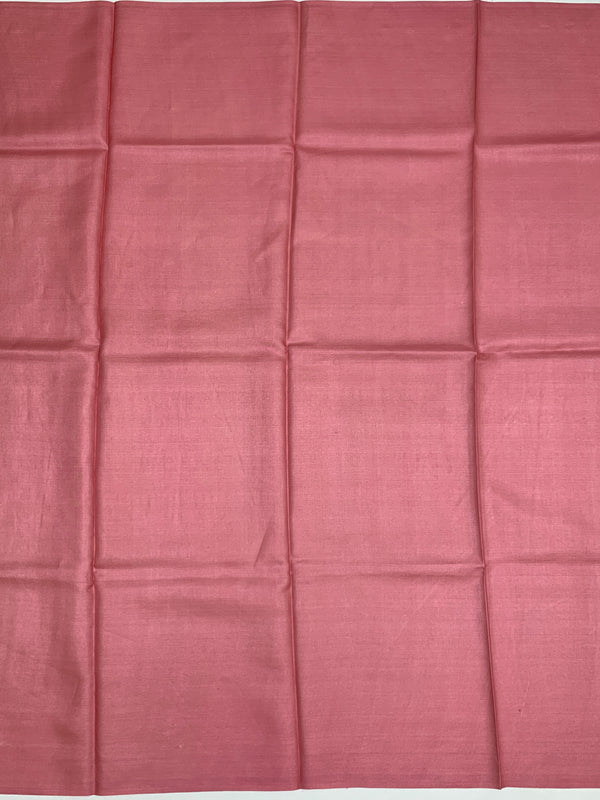 Tussore Printed Saree Pastel-Pink In Colour