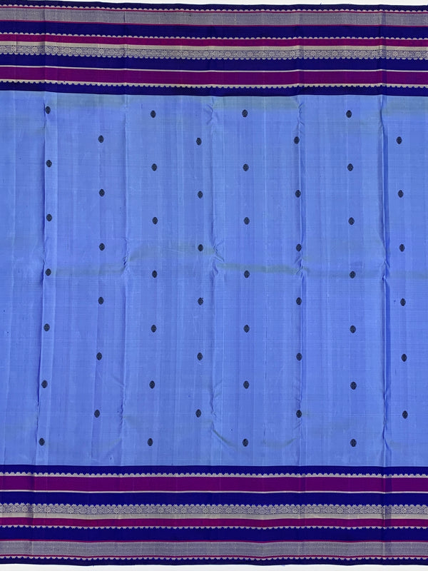 Kanjeevaram Silk Saree Blue In Colour