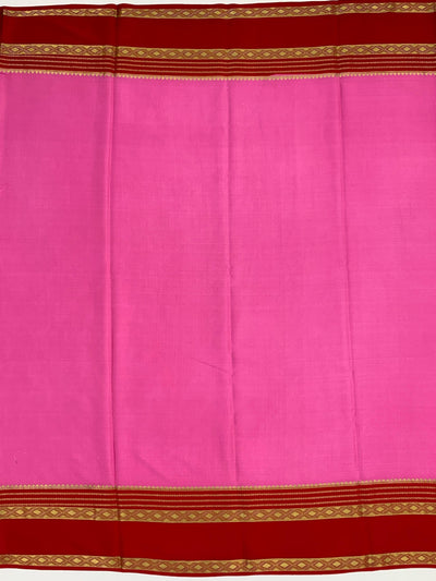 Mysore Silk Saree Light-Magenta In Colour