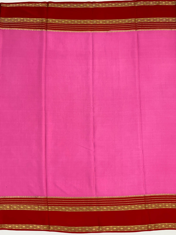 Mysore Silk Saree Light-Magenta In Colour
