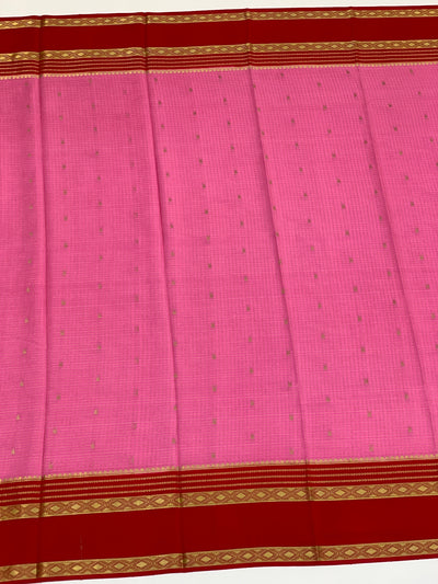Mysore Silk Saree Light-Magenta In Colour