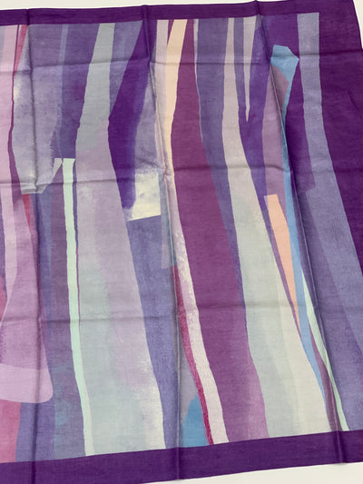 Tussore Printed Saree In Multi-Colour