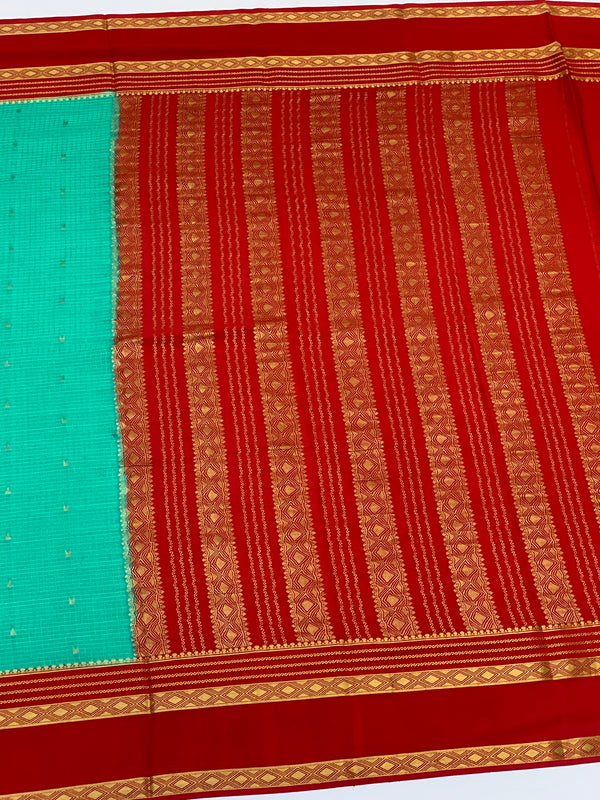 Mysore Silk Saree Sea-Green In Colour