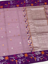 Zari Kota Saree Mauve In Color