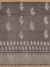 Earthy Crimson & Brown Cotton Kota Saree