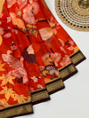 Mysore Silk Saree Red In Colour