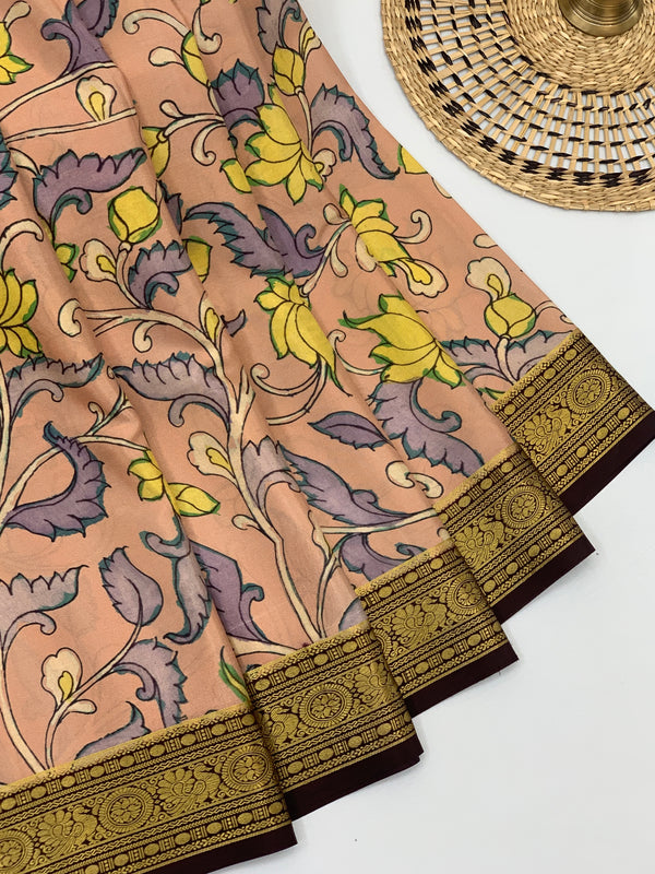 Mysore Silk Saree Dusk-Pink In Colour