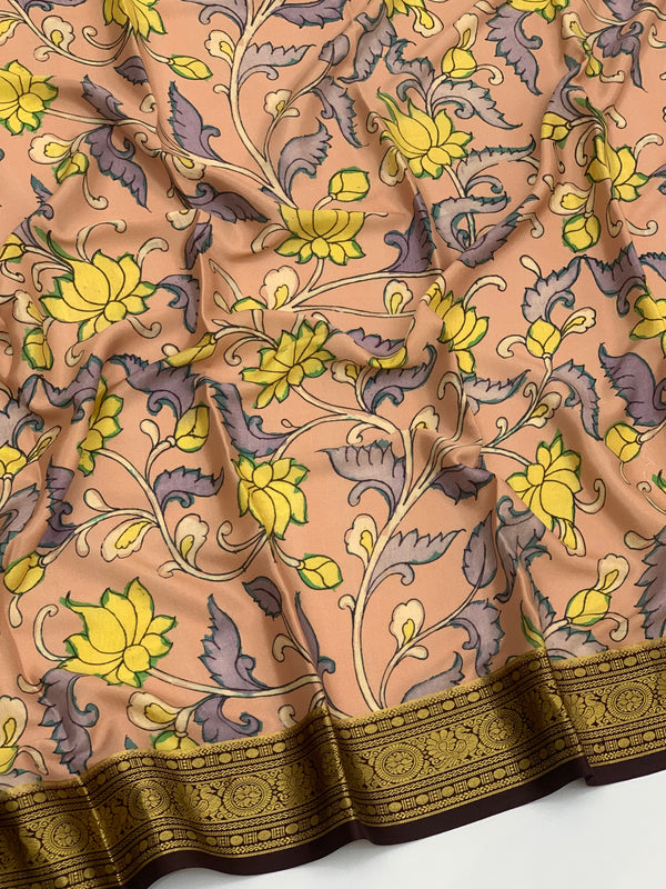 Mysore Silk Saree Dusk-Pink In Colour